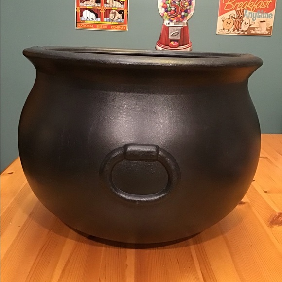 VINTAGE HALLOWEEN BLOW MOLD BLACK CAULDRON UNION PRODUCTS 1987 LARGE MOMMA! - Picture 2 of 8